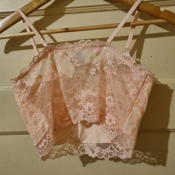 Dynamic Apparel Pink Crop Bralette - Picture 3 of 4